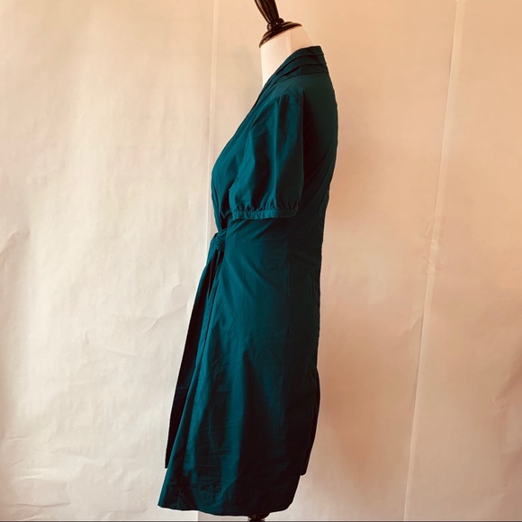 The Limited Blue Wrap Tied Dress 12 - Picture 4 of 8